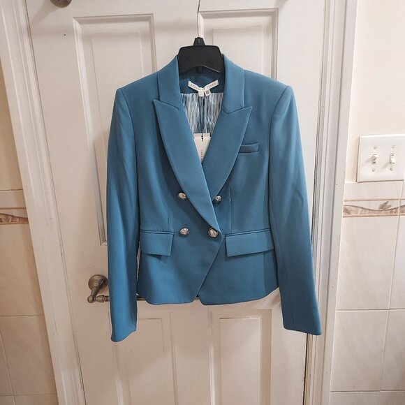 Veronica Beard Hydrangea Blue Gail Dickey Blazer - Picture 1 of 8